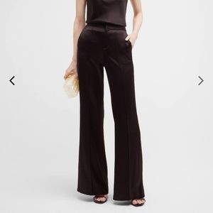 Alicia and Oliver Black Silk Pant